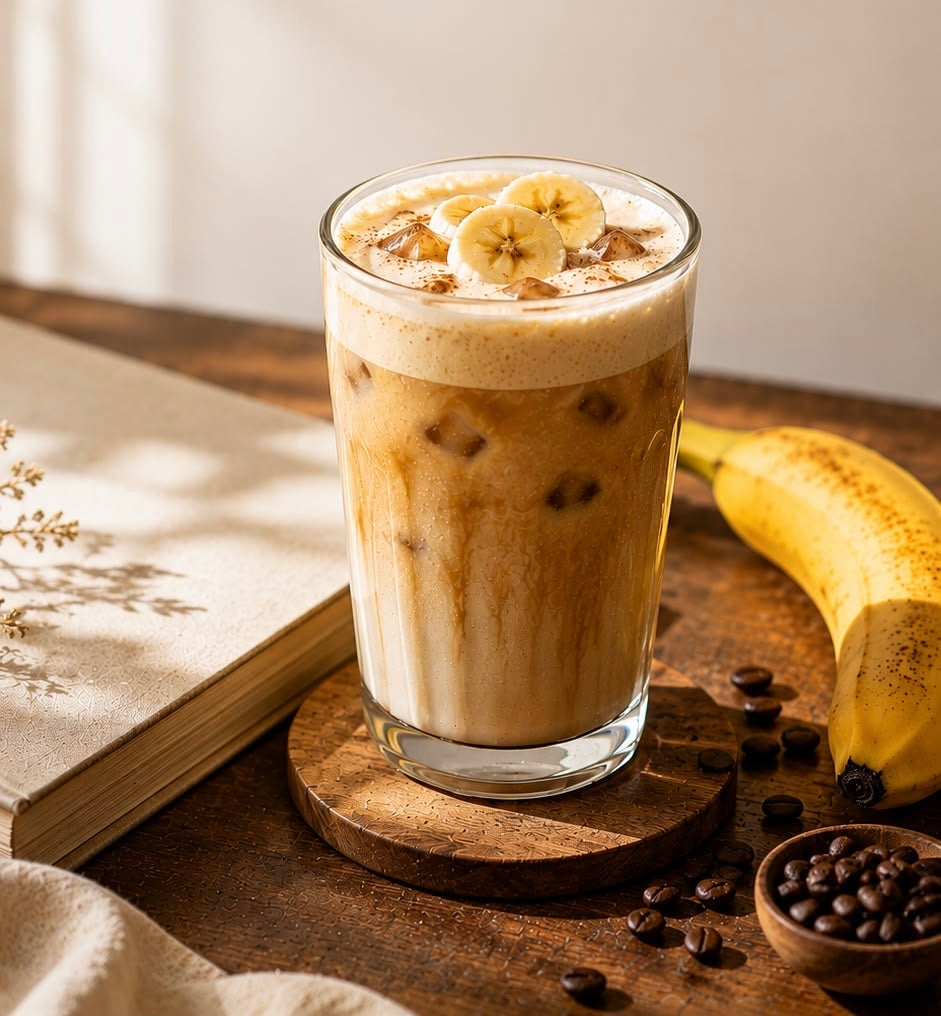 Banana Crème Iced Latte